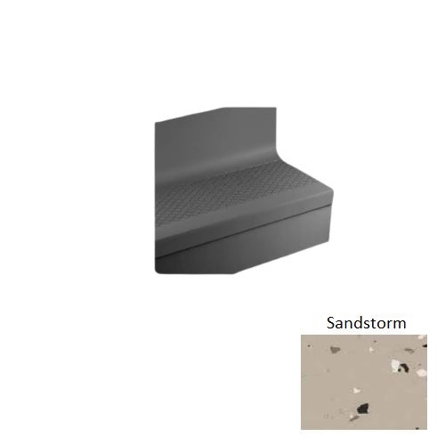Johnsonite Sandstorm Diamond Rubber Stair Tread with Riser