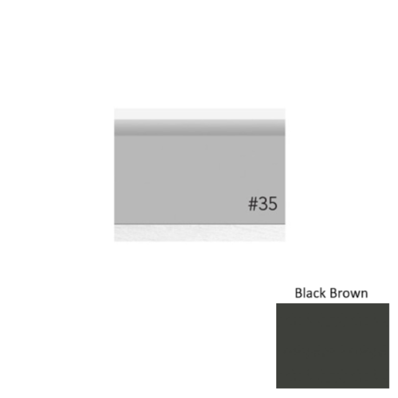 Pinnacle Plus #35 Sleek Black Brown Rubber Coil Wall Base