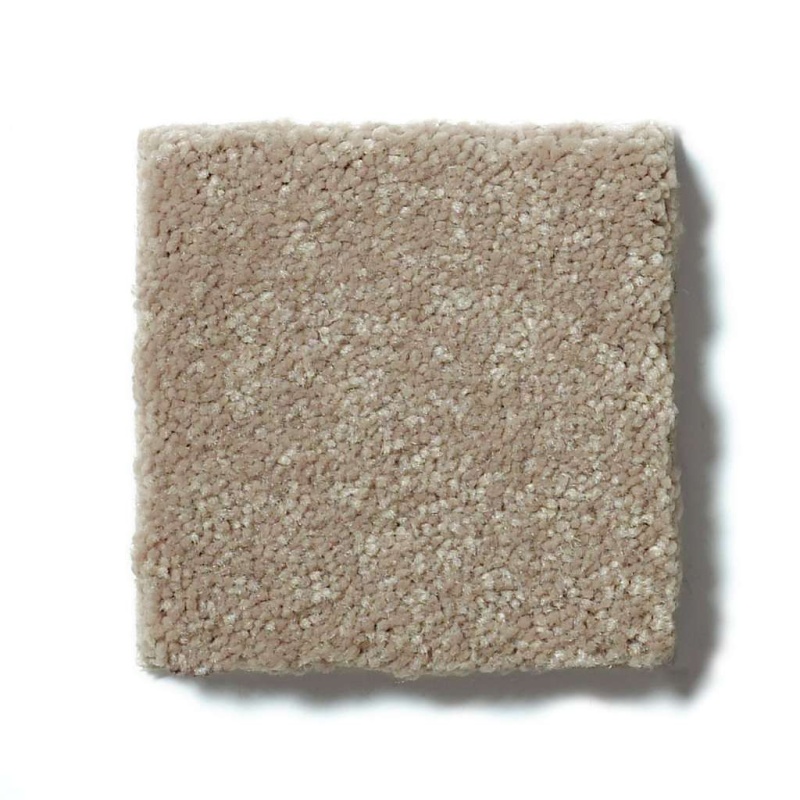 Shaw Floor Studio Home News Ii 12' Oatmeal Polyester Carpet - Textured