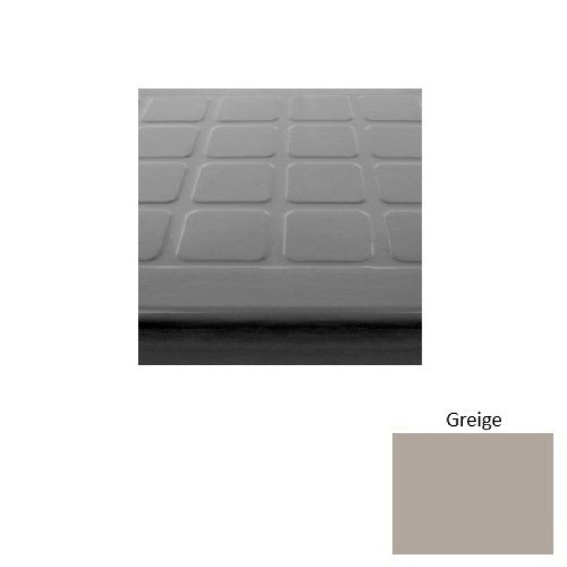 Solid 94 Greige Raised Square Rubber Stair Tread