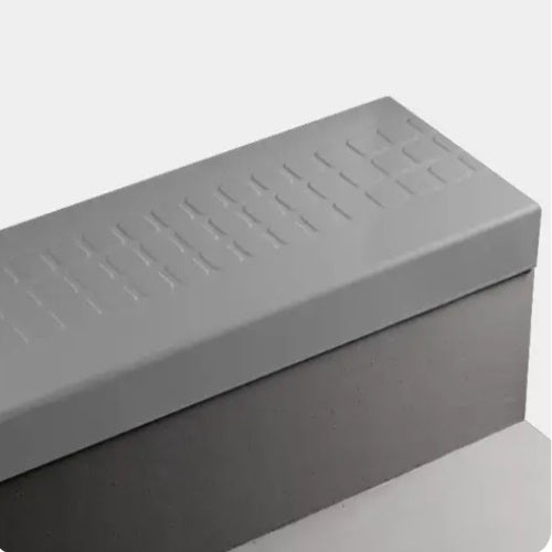 Johnsonite Pewter Raised Square Rubber Moulding / Trim