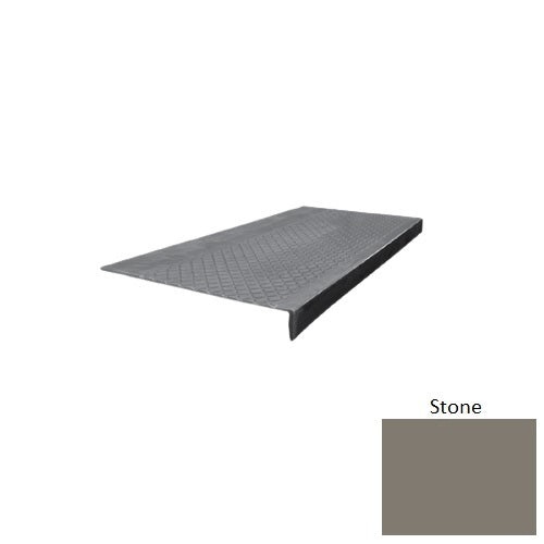 Flextones Stone Type 600 Distinct Designs Rubber - 12" X 72" Stair Tread - Diamond Profile Design