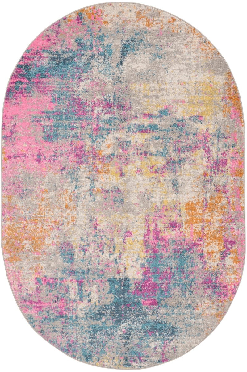 Passion Psn36 Ivory Multicolor Polypropylene Modern Area Rug