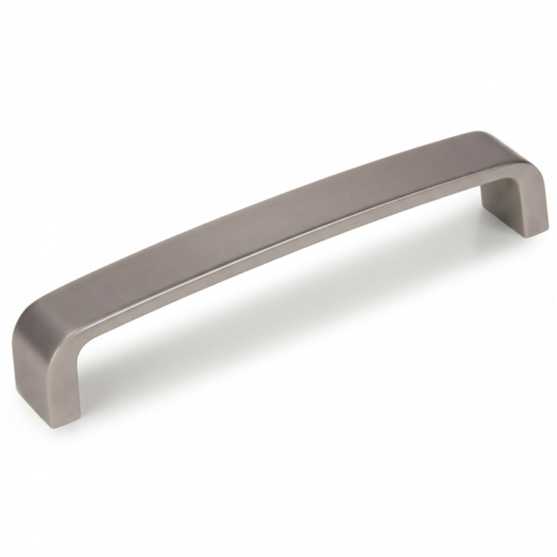 Silverline Brushed Satin Nickel Aluminum and Zinc Alloy Cabinet Pull, 5 1/16" (128 mm) Center to Center