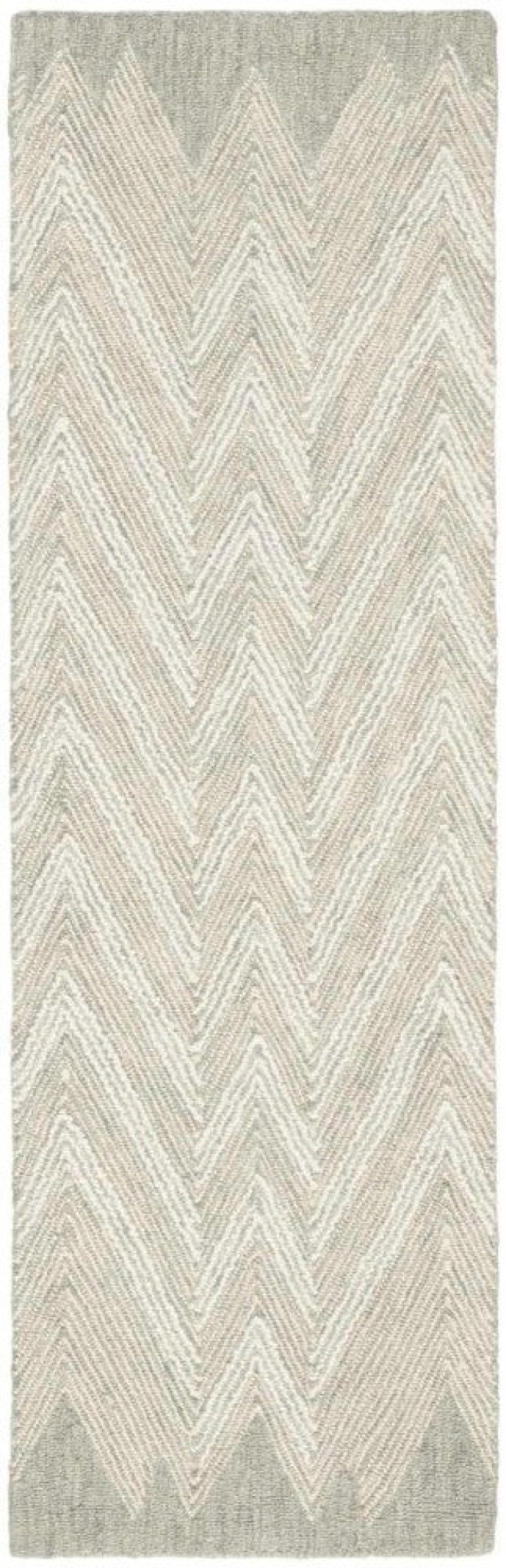 Interlock Teal Itl04 Wool Modern Area Rug - 8 Ft Runner - Teal
