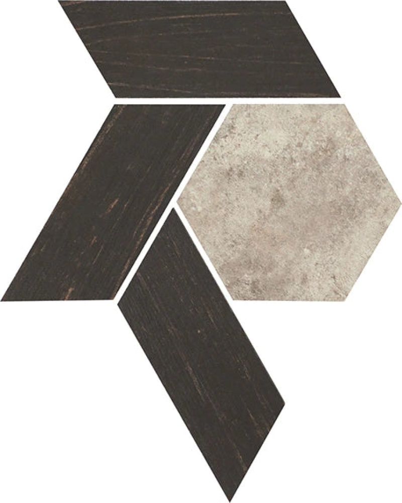 Historic Limestone Native Blend Porcelain Mosaic - Hexagon - Matte