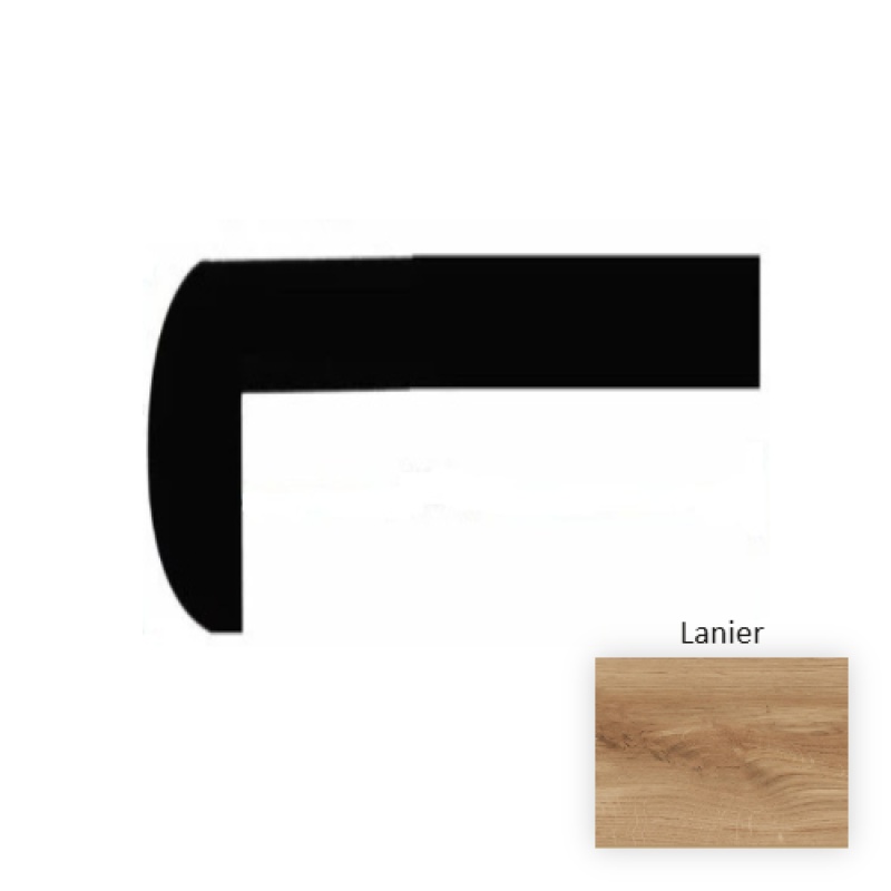 Lakeview Lanier Laminate Wood Moulding / Trim - 12" X 49" Stair Tread - Embossed