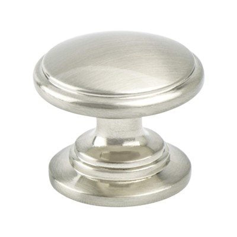 Advantage Plus Traditional Advantage Two Zinc Cabinet Knob - Brushed Nickel - 1 3/16" Diameter