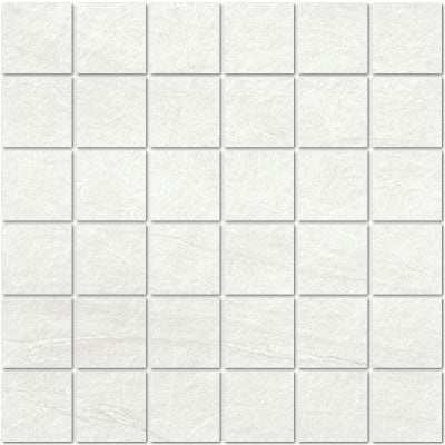Taj Mahal White Porcelain Mosaic - 2" X 2"
