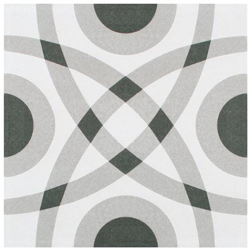 Twenties Circle Ceramic Tile - Matte - 7 3/4" X 7 3/4"