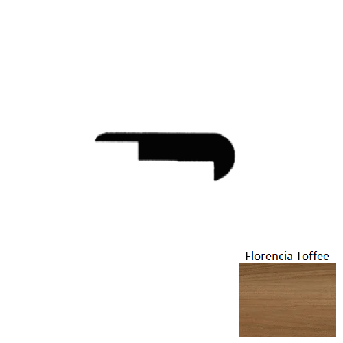 Bridge River Florencia Toffee Luxury Vinyl Stair Nose Moulding, 94", Aluminum Oxide
