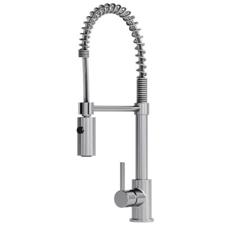 8002 006 01 Chrome Brass Vessel Kitchen Faucet - Single Handle / One Hole - Chrome