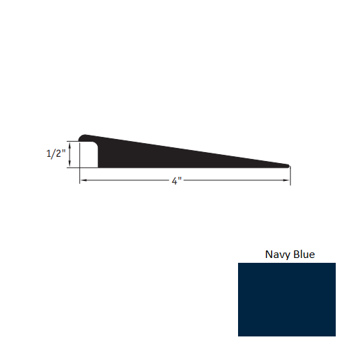 Johnsonite Navy Blue Vinyl Moulding / Trim