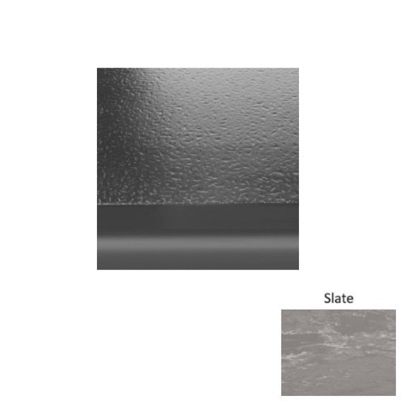 Marbleized 95 Slate Hammered Rubber Stair Tread with Riser