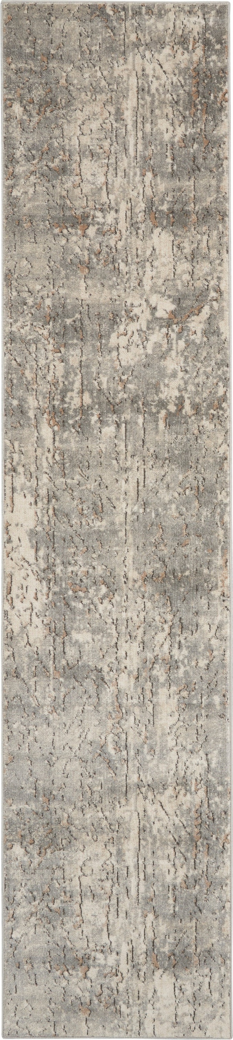 Quarry Qua03 Beige / Grey Modern Area Rug Runner