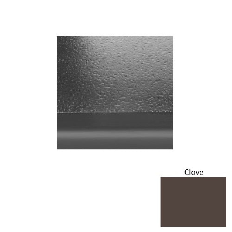Solid 95 Clove Hammered Rubber (Sq) Stair Tread With Riser - Hammered