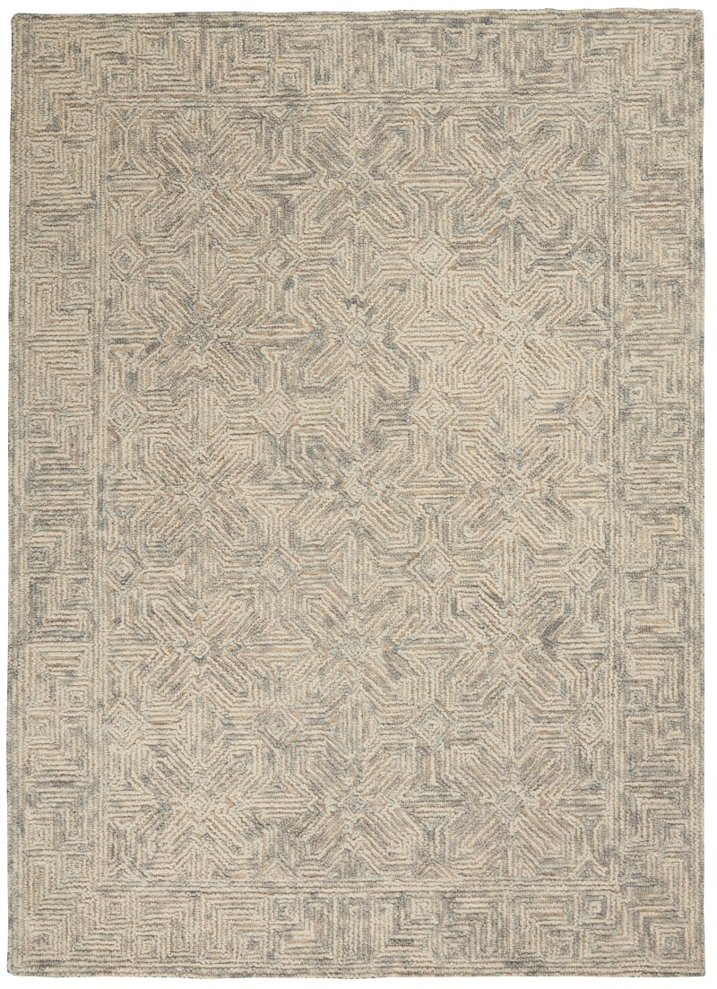 Colorado Beige / Grey Wool Modern Area Rug