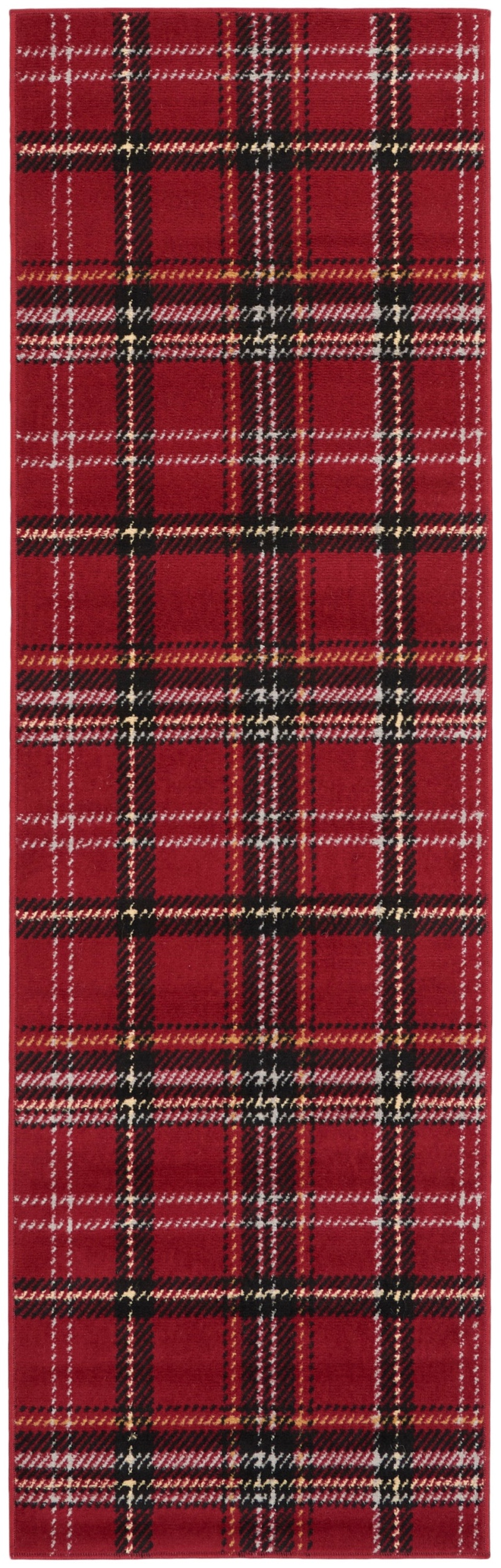 Grafix Red Grf03 Polypropylene Rustic Area Rug – 8 Ft – Red