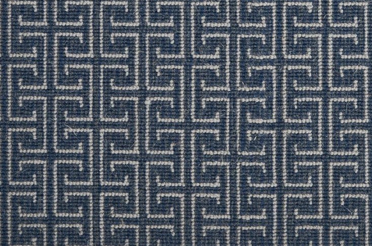 Cobble Hill Tillary Indigo Wool Blend Carpet - Plush