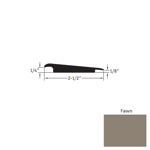 Johnsonite Fawn Vinyl Moulding / Trim