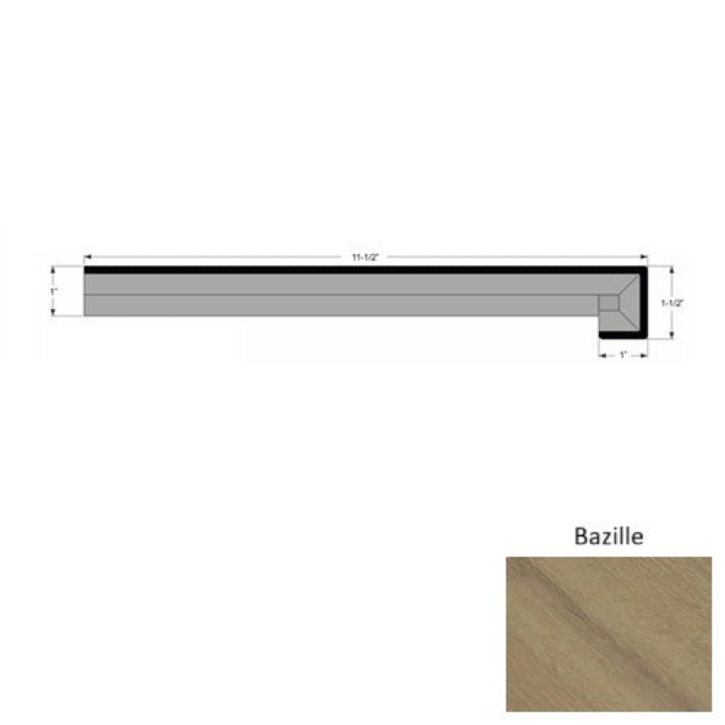 Tableau Bazille Hardwood Moulding / Trim - 11 1/2" X 86" Stair Tread - Urethane