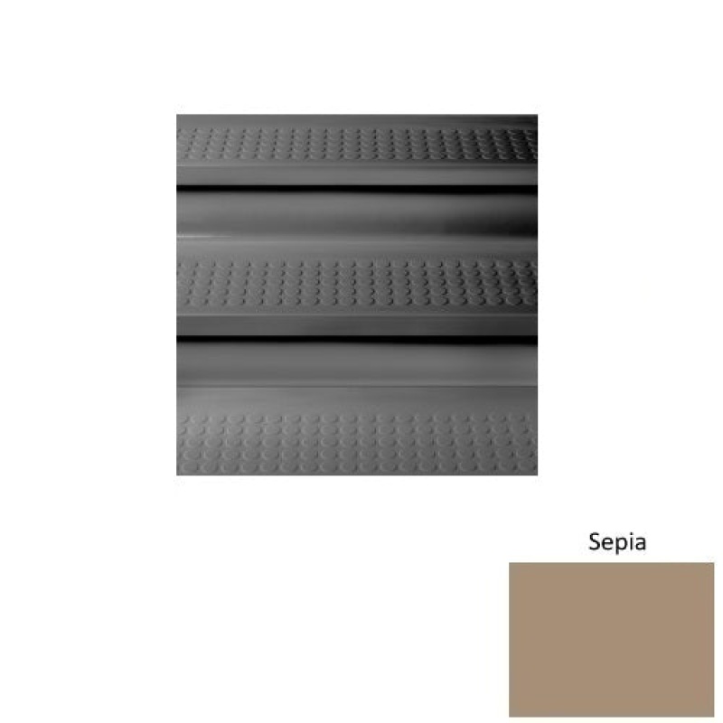 Solid 98 Sepia Vantage Raised Circular Rubber Stair Tread