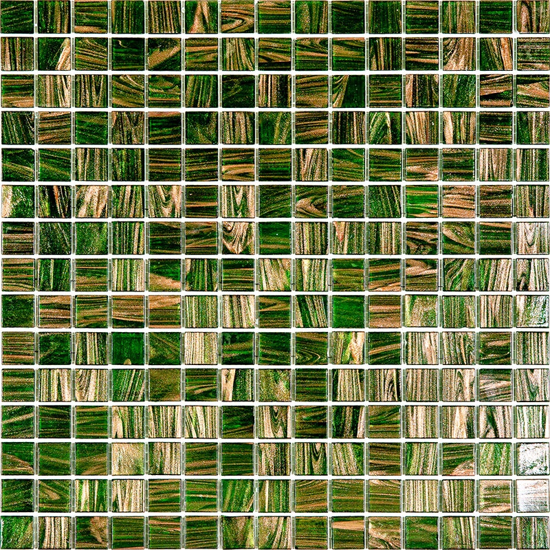 Alma Line Stella Ste328 Glass Mosaic - 0.8" X 0.8" - Glossy