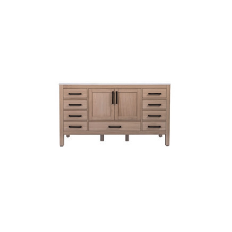 Natural Oak 60" Single Sink Bathroom Vanity
