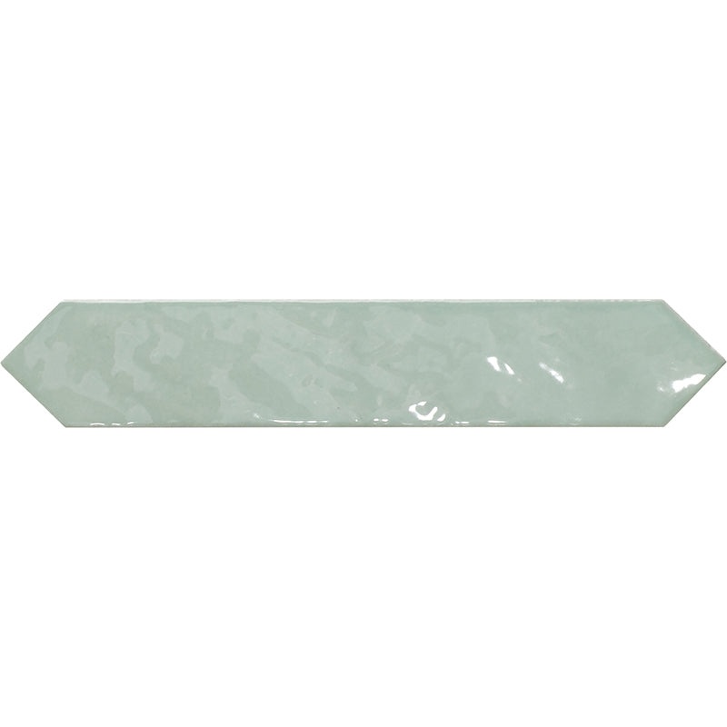 Piccadilly Aqua Ceramic Tile - Glossy - 1.7" X 9.6"