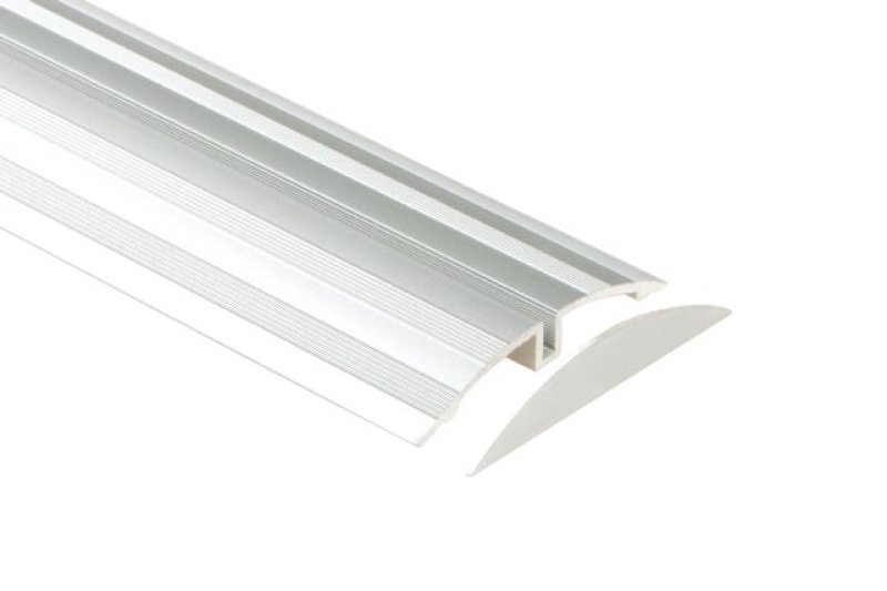 Shower Profile Wsk Ek End Cap Metal Tile Edging Trim - Satin Anodized Aluminum - 5/16" X 98 1/2"