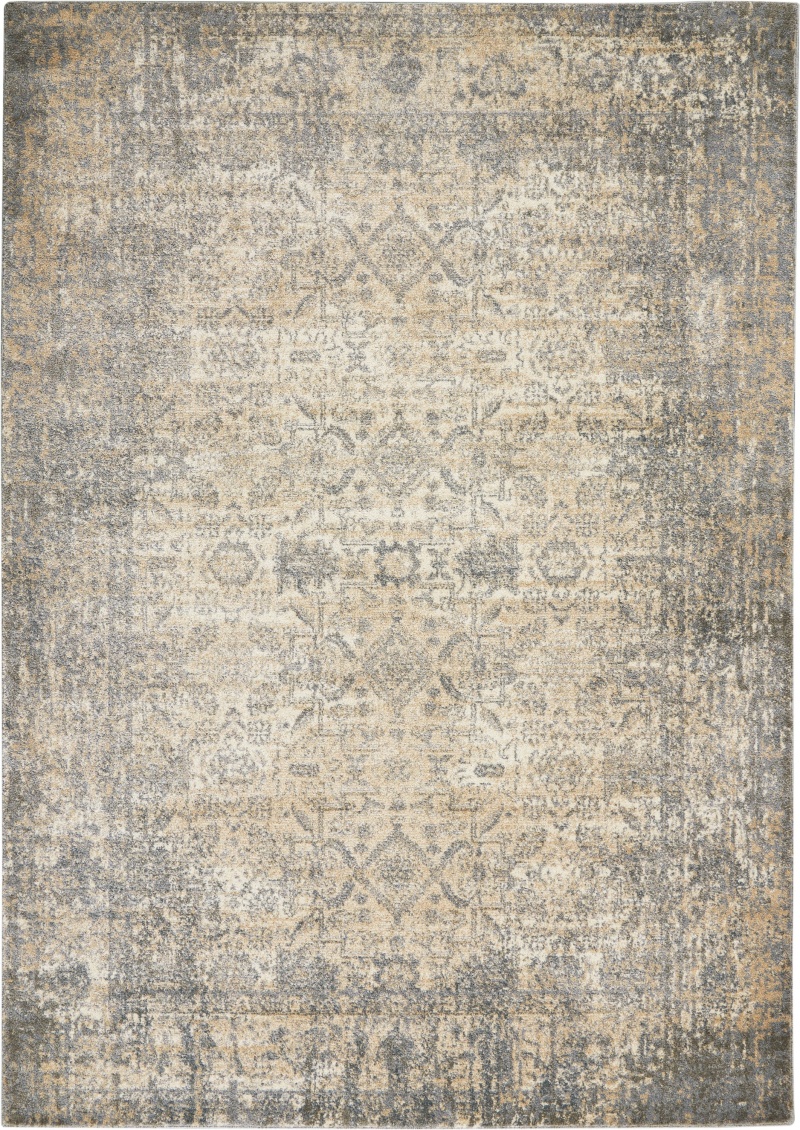 Moroccan Celebration Ivory / Slate Area Rug