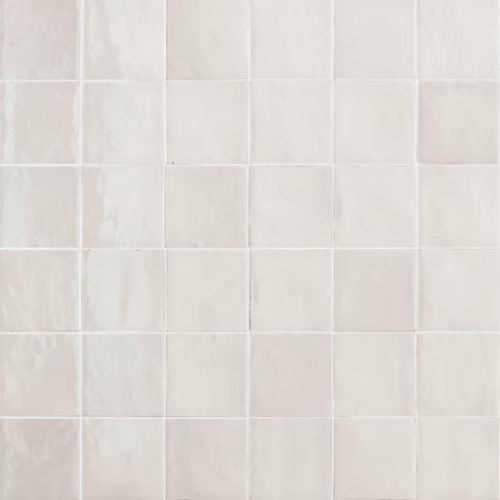 Zellige Neo Gesso Ceramic Tile - Glossy