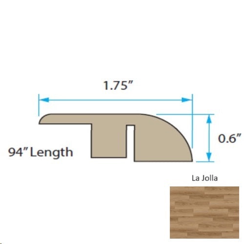 Waterfront La Jolla Laminate Wood Moulding / Trim Reducer