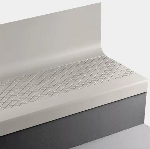 White Sand Diamond Rubber Moulding / Trim Stair Tread