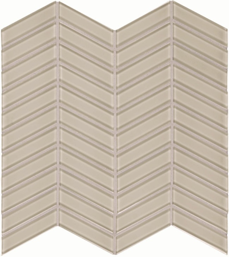 Aquatica Element Earth Glass Mosaic - Chevron - Glossy