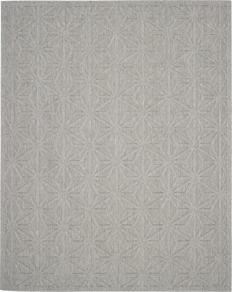Cozumel Light Grey Polypropylene Modern Area Rug