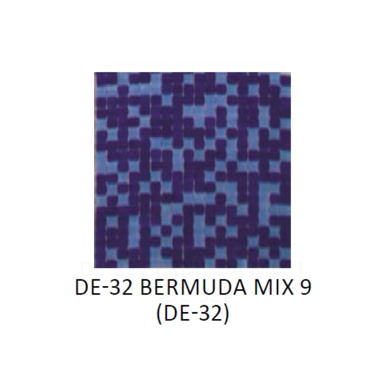 Mixes Bermuda Mix 9 Glass Mosaic - 0.6" x 0.6" - Glossy