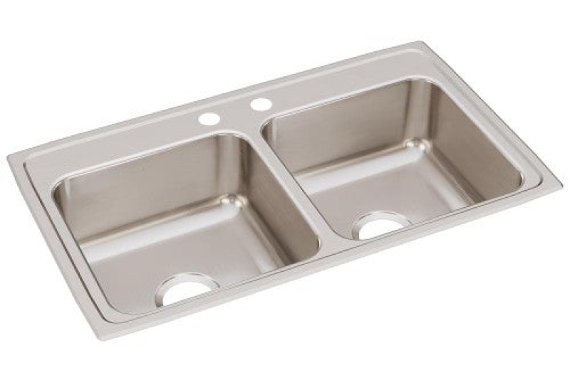 Lustertone Classic Stainless Steel Double Bowl Kitchen Sink