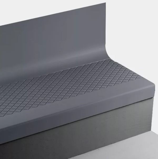 Johnsonite Blue Intensity Diamond Rubber Stair Tread with Riser