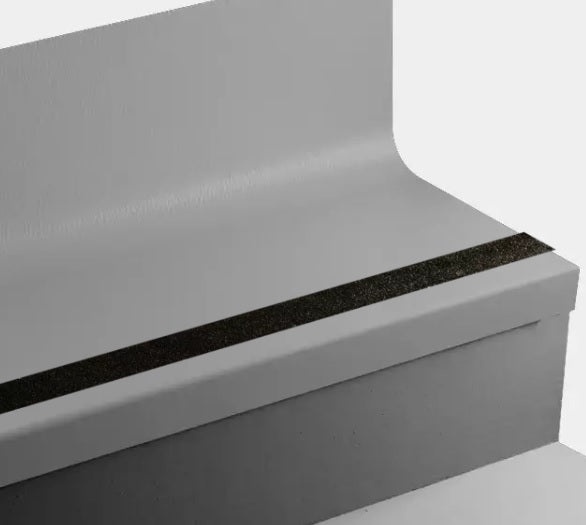 Johnsonite Mink Hammered Rubber Stair Tread