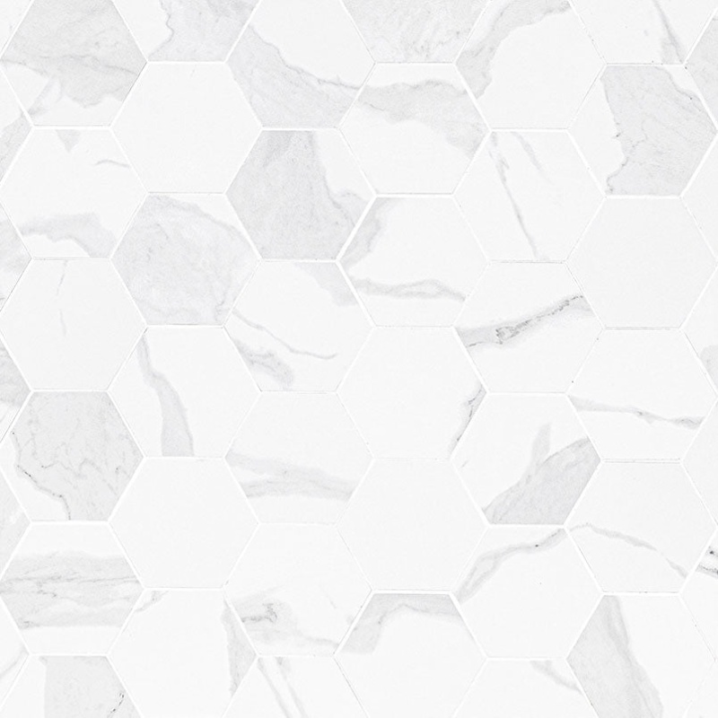 Eden Statuary Porcelain Mosaic - 3" X 3" Hexagon - Matte