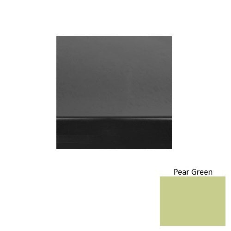 Solid 60 Pear Green Heavy Duty Rubber (Sq) Stair Tread With Dupont Kevlar - Smooth