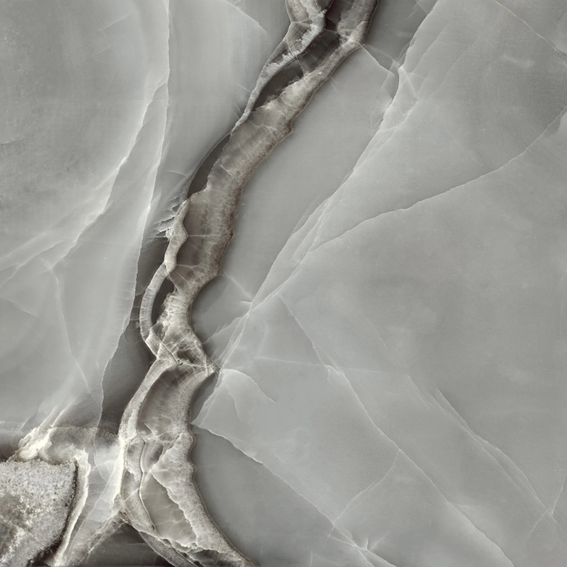 Dune Selene Dark Porcelain Tile - Polished - 35" X 35"