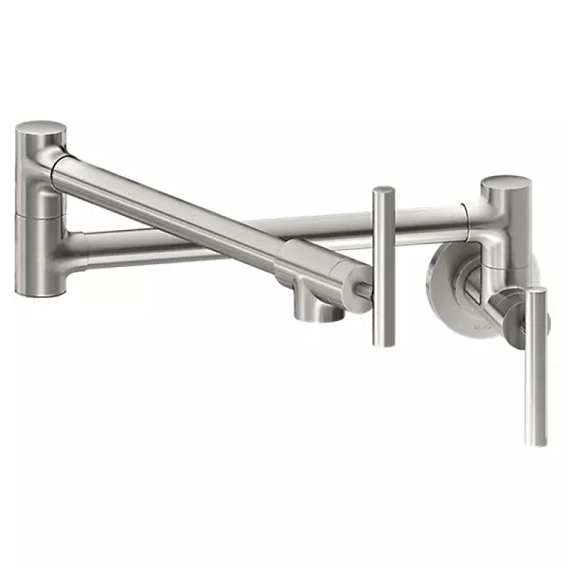 Lkav4091ls Avado Lustrous Steel Brass Deck Mount Kitchen Faucet - One Hole - Lustrous Steel