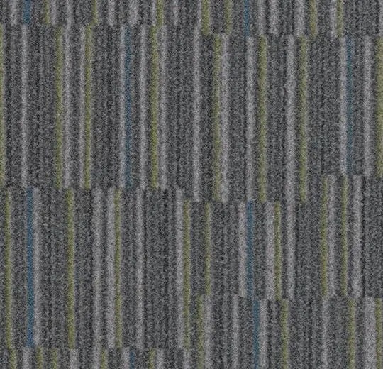 Flotex Stratus Onyx Nylon Carpet Tile - Flocked - 19.69" X 19.69"