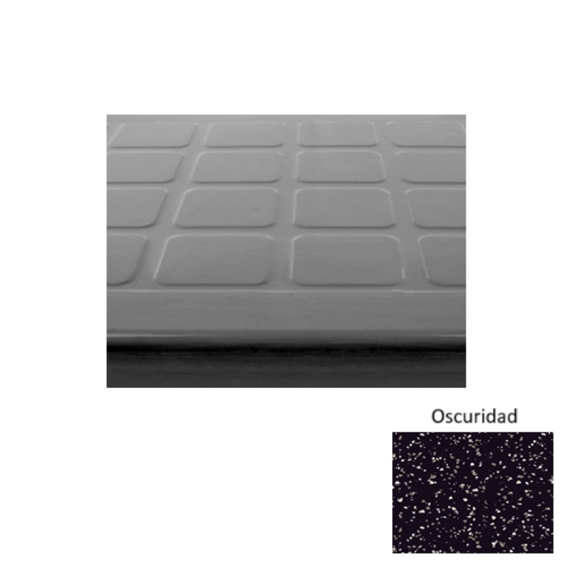 Fiesta 94 Oscuridad Raised Square Rubber (Sq) Stair Tread - Textured