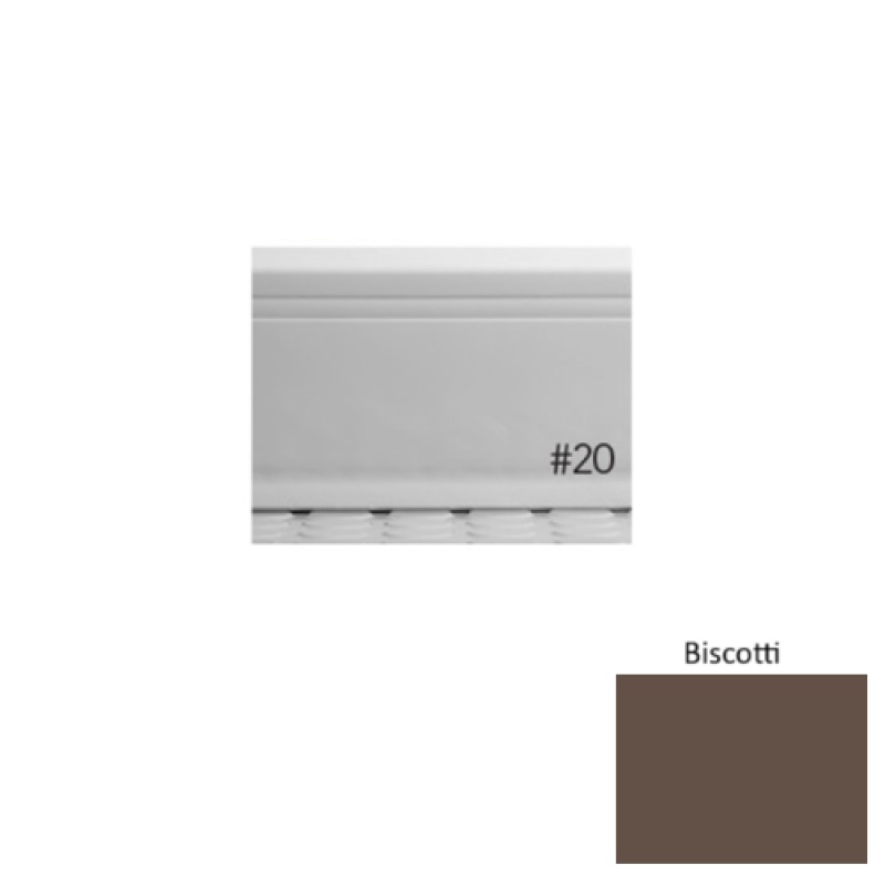 Pinnacle Plus #20 Draft Biscotti Rubber Coil Wall Base