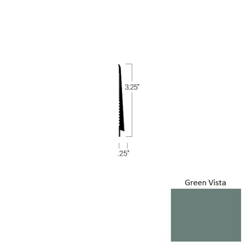Johnsonite Green Vista Rubber Tightlock Carpet Rubber Base