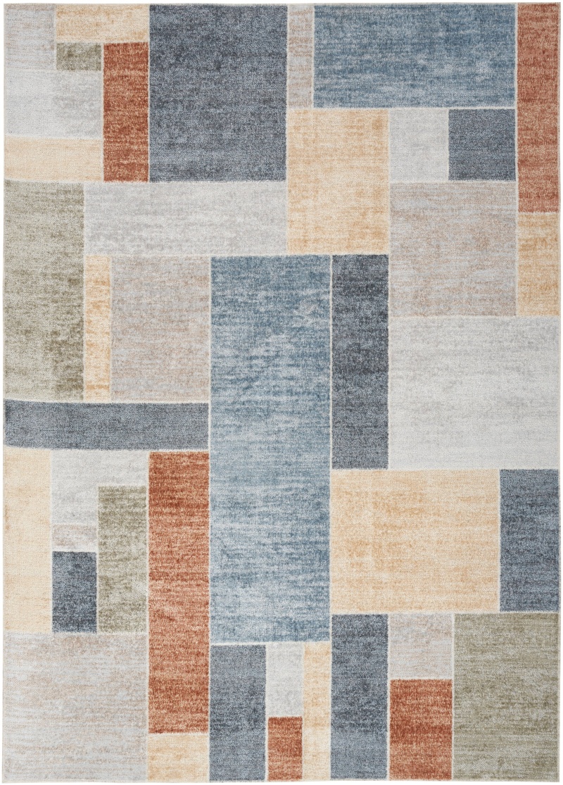 Astra Machine Washable Multicolor Area Rug