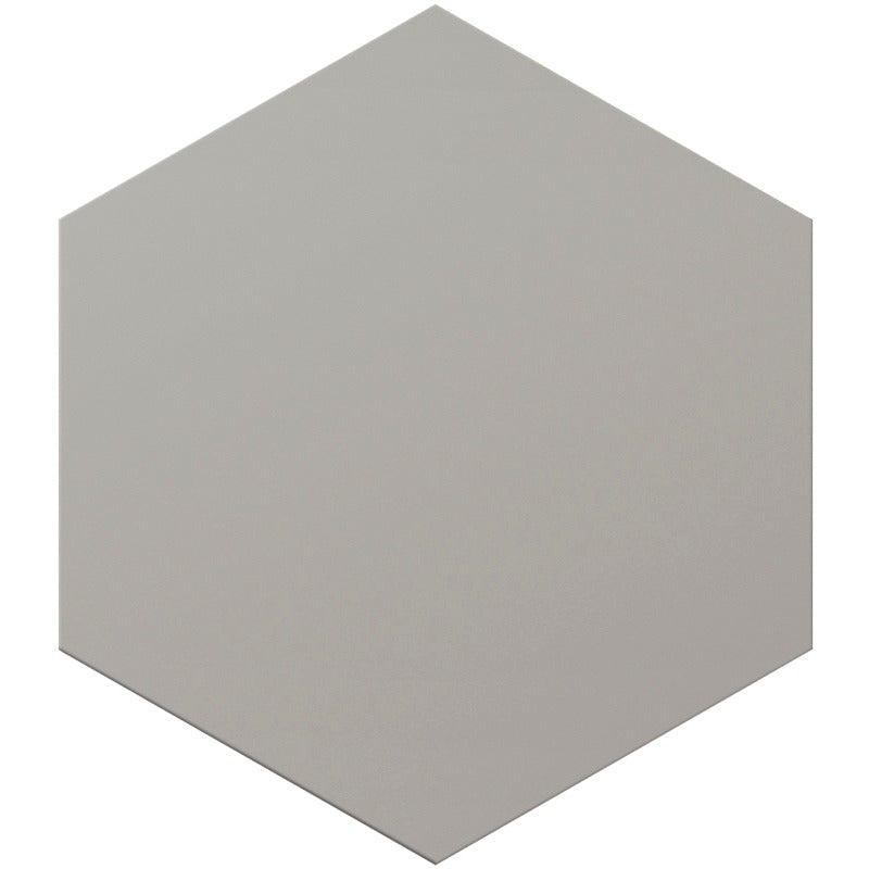 Terra Silver Porcelain Tile - Matte - 8" Hexagon